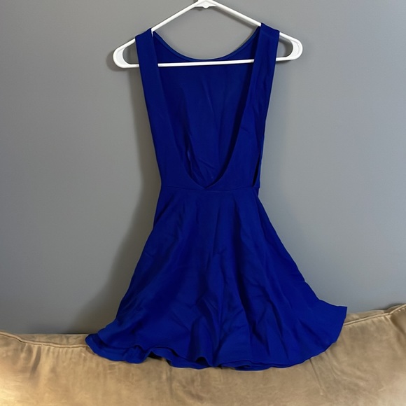 Skater Style Dress with Open Back - Picture 2 of 2